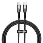 BASEUS Durable flexible USB-C fast charging cable 100W 1m black