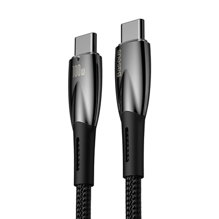 BASEUS Durable flexible USB-C fast charging cable 100W 1m black – image 3