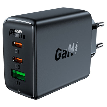 ACEFAST GaN fast charger 2x USB-C USB-A PPS PD QC4+ 65W black – image 3