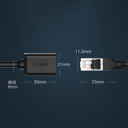 UGREEN LAN Ethernet RJ45 F/UTP Cat extension cable. 6 1000Mb/s 0.5m black – image 9