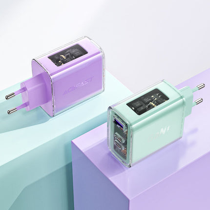 ACEFAST GaN 65W network charger 3 ports 1x USB 2x USB-C green – image 8