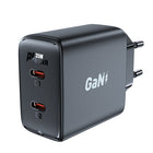 ACEFAST GaN 35W PD 2x USB-C fast charger, black