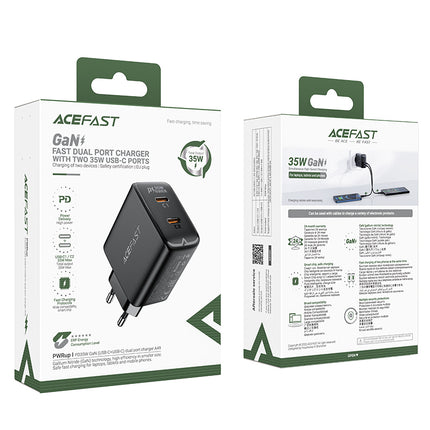 ACEFAST GaN 35W PD 2x USB-C fast charger, black – image 5
