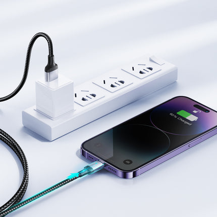 JOYROOM Cable for iPhone USB-C - Lightning A10 Series 20W 1.2m black – image 19