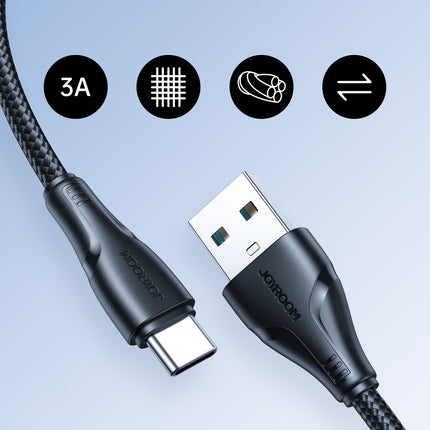 JOYROOM Surpass Series USB - USB-C cable for fast charging 3A 1.2m black – image 9