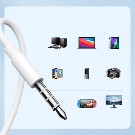 JOYROOM Wired in-ear headphones with 3.5mm mini jack with white remote control – image 9