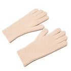 HURTEL Knitted phone gloves with cut-outs for fingers, unisex pink