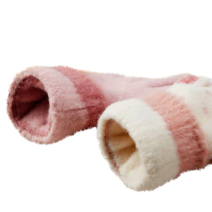 HURTEL Women's warm, touch-sensitive winter gloves for the phone, pink – image 3