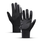 HURTEL Insulated, anti-slip sports gloves for the phone, size: XL black