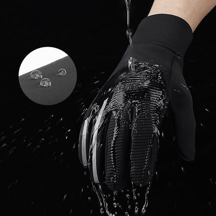 HURTEL Insulated, anti-slip sports gloves for the phone, size: XL black – image 2