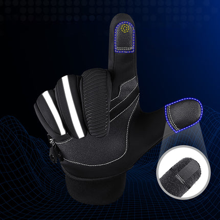 HURTEL Insulated, anti-slip sports gloves for the phone, size: XL black – image 3