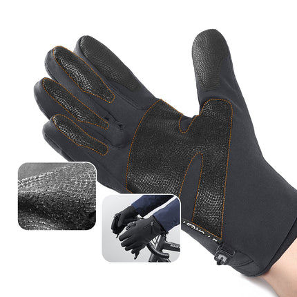 HURTEL Winter gloves for the phone, sports, outdoor, skiing, bike, jogging, sizes. XL black – image 2