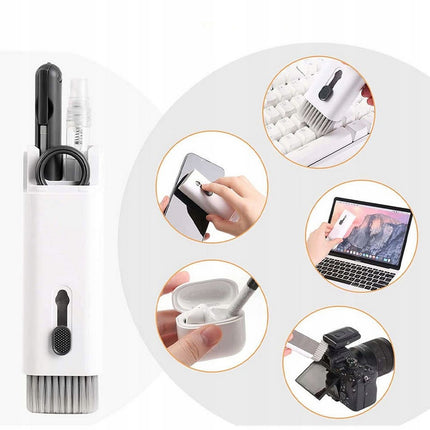 HURTEL 7in1 Universal set for cleaning electronics, headphones, phones, keyboards, gray – image 2