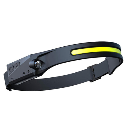 HURTEL LED headlamp with motion sensor IPX4 USB-C 1200 mAh black – image 2