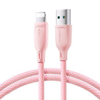 JOYROOM Cable for iPhone Multi-Color Series USB-A - Lightning 3A 1m pink