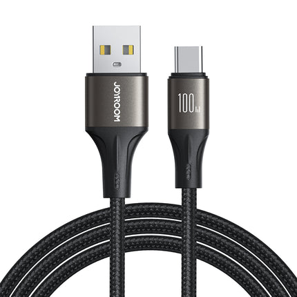 JOYROOM Light-Speed ​​Series USB-A - USB-C fast transfer cable 100W 1.2m black