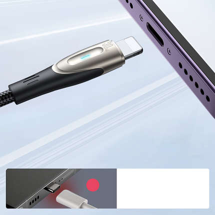 JOYROOM Cable for iPhone Star-Light Series USB-C - Lightning 30W 1.2m black – image 8