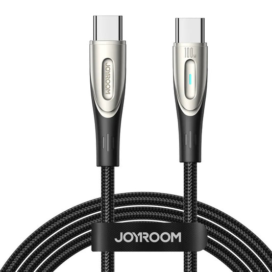 JOYROOM Braided cable Star-Light Series USB-C - USB-C 100W 1.2m black