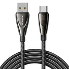 JOYROOM Pioneer Series USB-A - USB-C braided cable 100W 1.2m black