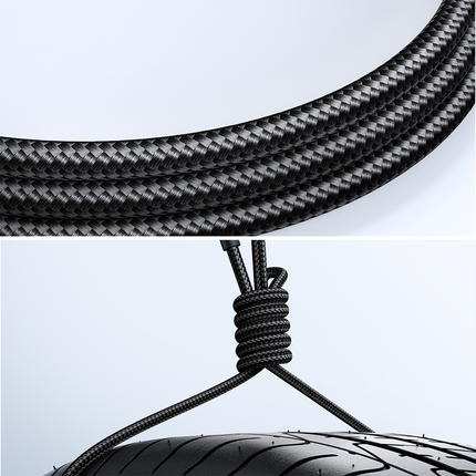 JOYROOM Pioneer Series USB-A - USB-C braided cable 100W 1.2m black – image 6
