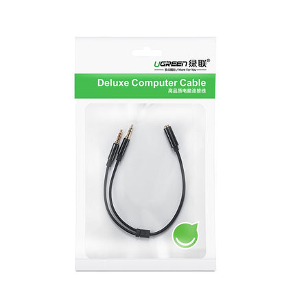 UGREEN AUX 3.5 mm mini jack splitter adapter for microphone and headphones, black – image 5