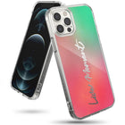 Ringke Armored case cover with gel frame iPhone 12 Pro Max Fusion Design pink-green