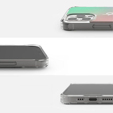 Ringke Armored case cover with gel frame iPhone 12 Pro Max Fusion Design pink-green – image 4