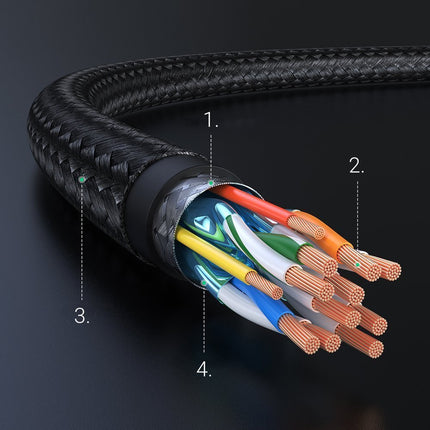 UGREEN HDMI 2.0 4K audio video cable, durable, braided, 1 m, black – image 4