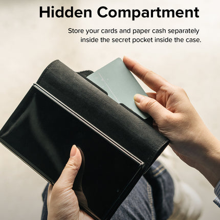 Ringke Leather case with flap for Galaxy S22+ Folio Signature black – image 10