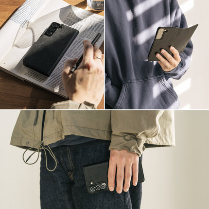 Ringke Leather case with flap for Galaxy S22+ Folio Signature black – image 2