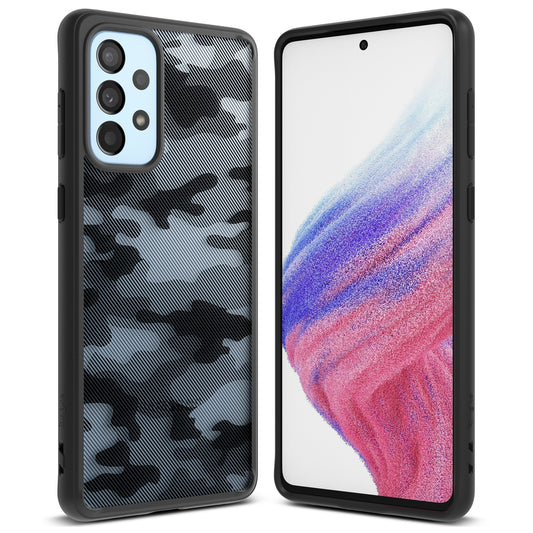 Ringke Galaxy A73 Fusion Matte black case with gel frame