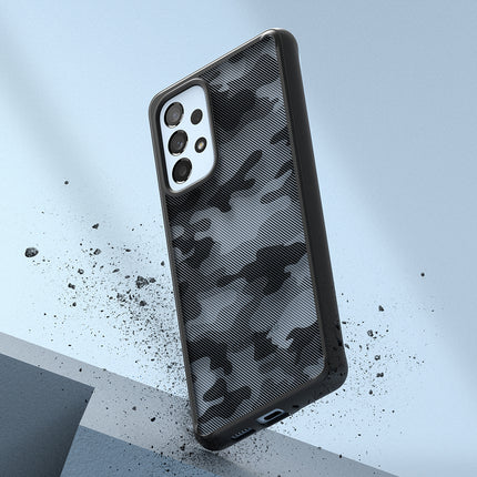 Ringke Galaxy A73 Fusion Matte black case with gel frame – image 5