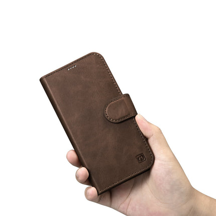 ICARER 2in1 Leather Flip Cover iPhone 14 Plus Anti-RFID Oil Wax Wallet Case Dark Brown – image 11