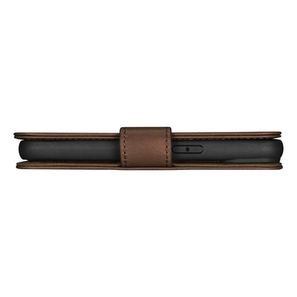 ICARER 2in1 Leather Flip Cover iPhone 14 Plus Anti-RFID Oil Wax Wallet Case Dark Brown – image 3