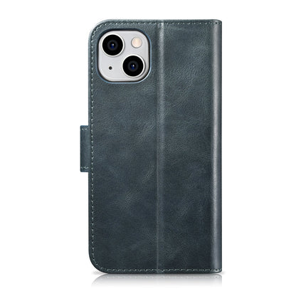 ICARER 2in1 Leather Flip Cover iPhone 14 Plus Anti-RFID Oil Wax Wallet Case Blue – image 3