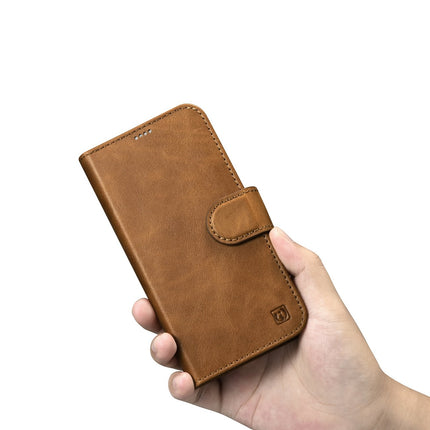 ICARER 2in1 Leather Flip Cover iPhone 14 Plus Anti-RFID Oil Wax Wallet Case light brown – image 10