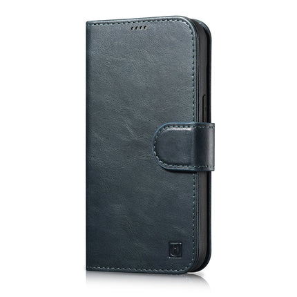 ICARER 2in1 Leather Flip Cover iPhone 14 Pro Max Anti-RFID Oil Wax Wallet Case Blue – image 2