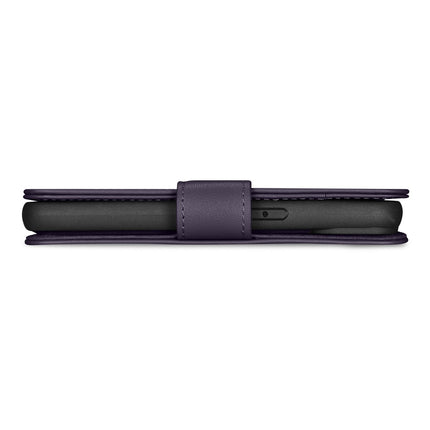 ICARER 2in1 Leather Flip Cover iPhone 14 Anti-RFID Wallet Case Dark Purple – image 4