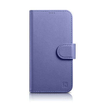 ICARER 2in1 Leather Flip Cover iPhone 14 Pro Anti-RFID Wallet Case Light Purple – image 2