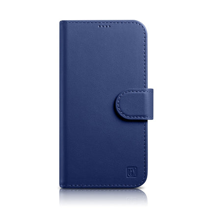 ICARER 2in1 Leather Flip Cover iPhone 14 Pro Anti-RFID Wallet Case Blue – image 2