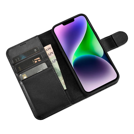 ICARER 2in1 Leather Flip Cover iPhone 14 Plus Anti-RFID Wallet Case Black – image 10