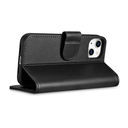 ICARER 2in1 Leather Flip Cover iPhone 14 Plus Anti-RFID Wallet Case Black – image 8