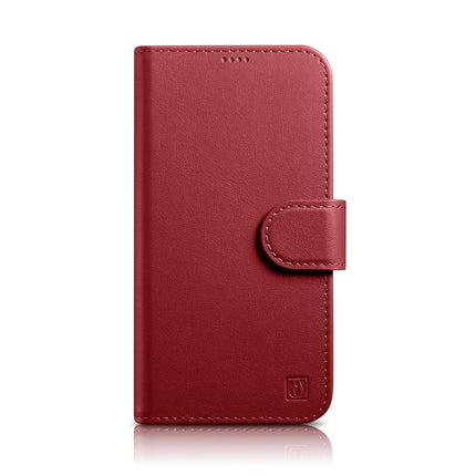 ICARER 2in1 Leather Flip Cover iPhone 14 Plus Anti-RFID Wallet Case Red – image 2