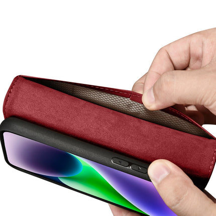 ICARER 2in1 Leather Flip Cover iPhone 14 Plus Anti-RFID Wallet Case Red – image 11