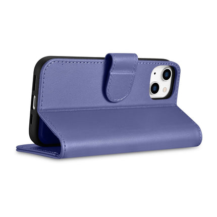 ICARER 2in1 Leather Flip Cover iPhone 14 Plus Anti-RFID Wallet Case Light Purple – image 7