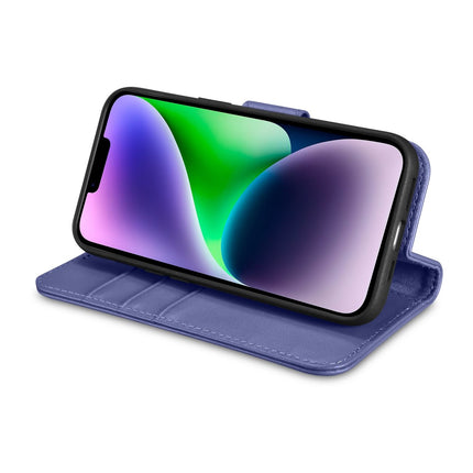 ICARER 2in1 Leather Flip Cover iPhone 14 Plus Anti-RFID Wallet Case Light Purple – image 8