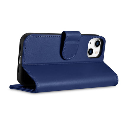 ICARER 2in1 Leather Flip Cover iPhone 14 Plus Anti-RFID Wallet Case Blue – image 8