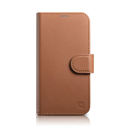 ICARER 2in1 Leather Flip Cover iPhone 14 Pro Max Anti-RFID Wallet Case Brown – image 2