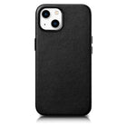 ICARER Natural leather case cover for iPhone 14 Plus MagSafe Case Leather, black