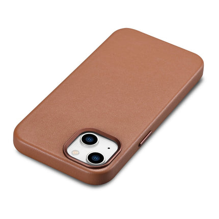 ICARER Natural leather case cover for iPhone 14 Plus MagSafe Case Leather brown – image 11
